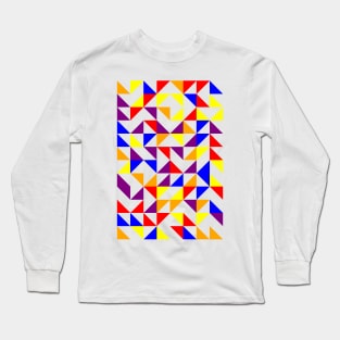 Amazing Geometric Colourful Triangle Pattern #7 Long Sleeve T-Shirt